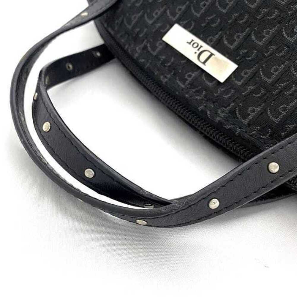 Christian Dior Handbag Black Silver Trotter Bag Accessory Clutch All over Plate - Picture 7 of 8